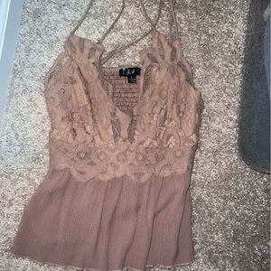 Beautiful Nude  J For Justice blouse !